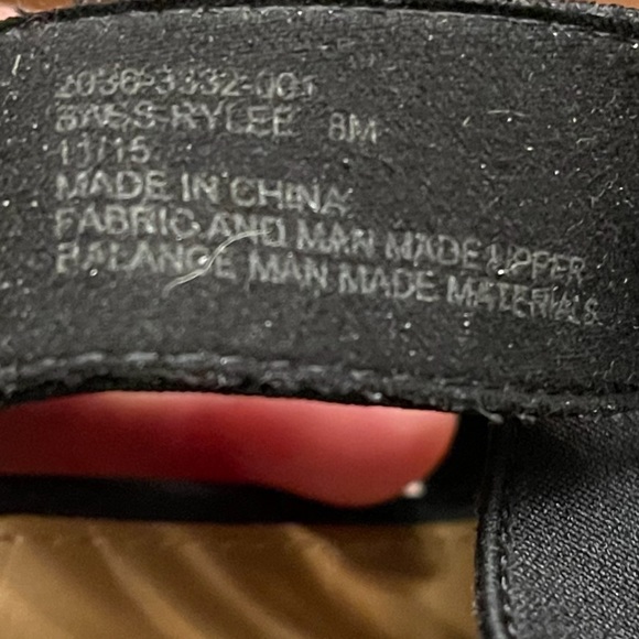 G.H. Bass Rylee Espadrille Wedge Sandals Black and Tan Women's Size 8M - Picture 11 of 11